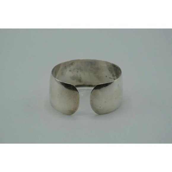 Vintage  Bracelet Stamped Sterling Silver Approx. 2 Inch Wrist 17 Grams - Picture 3 of 6